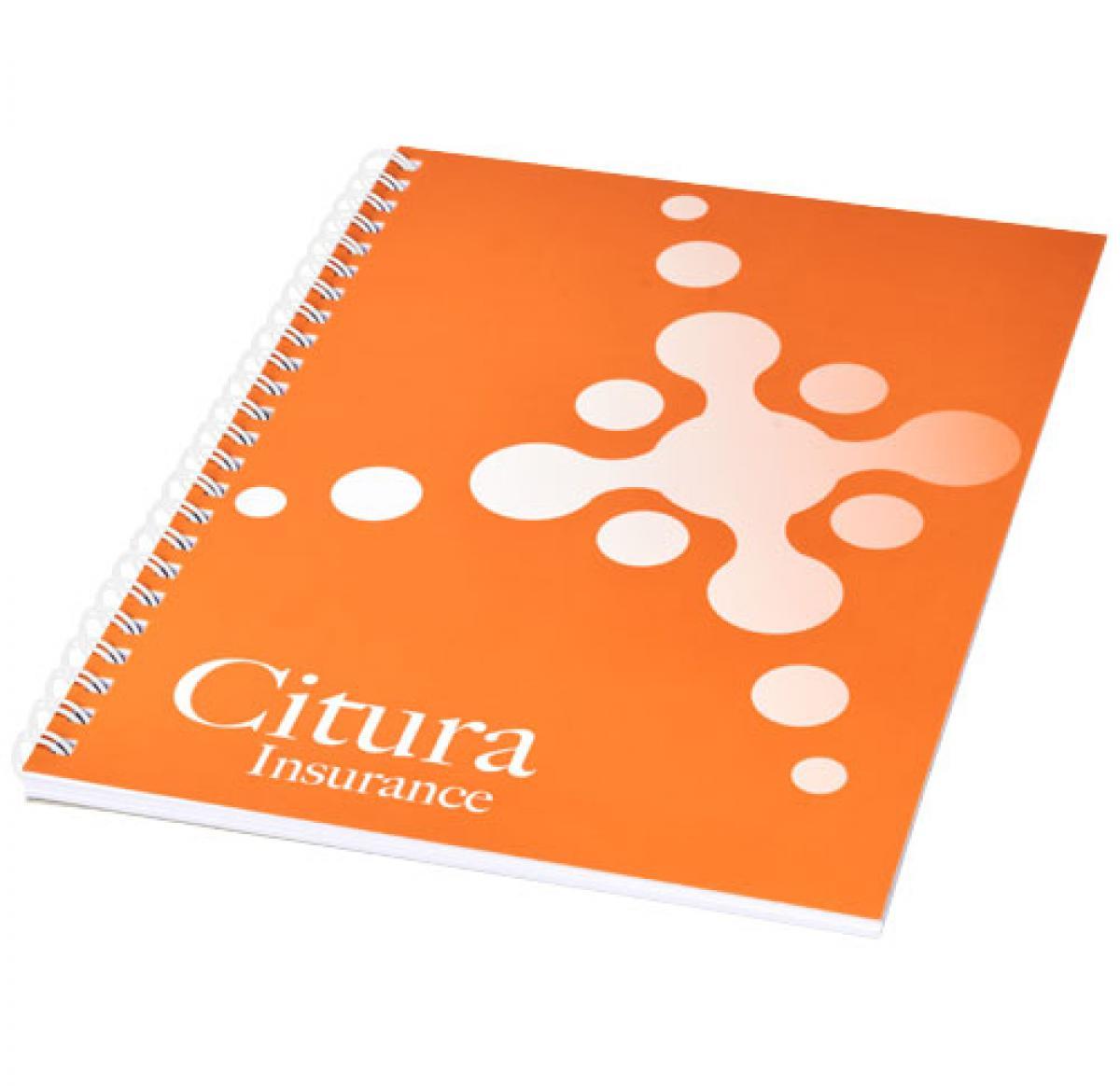 Custom A4 Notebooks Synthetic Cover Spiral Bound Desk-Mate
