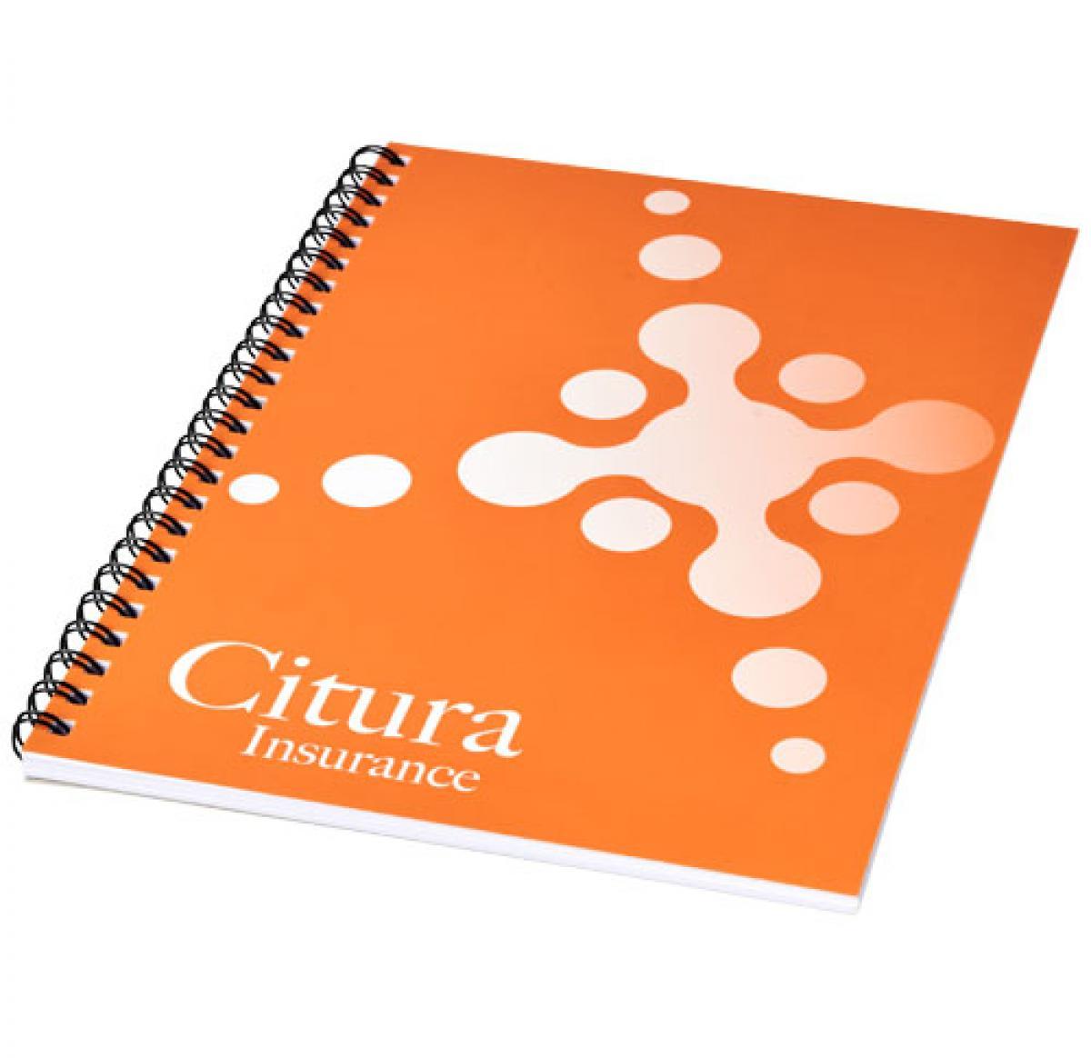 Custom A4 Notebooks Synthetic Cover Spiral Bound Desk-Mate
