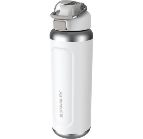 Stanley Classic Wellspring 710 Ml Recycled Stainless Steel Insulated Water Bottle - White 