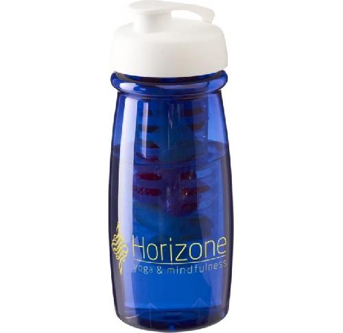 H2O Pulse® 600 ml flip lid sport bottle & infuser