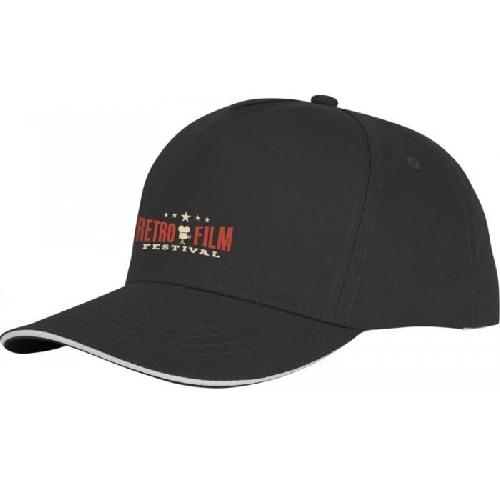 Embroidered Ceto 5 Panel Sandwich Baseball Caps