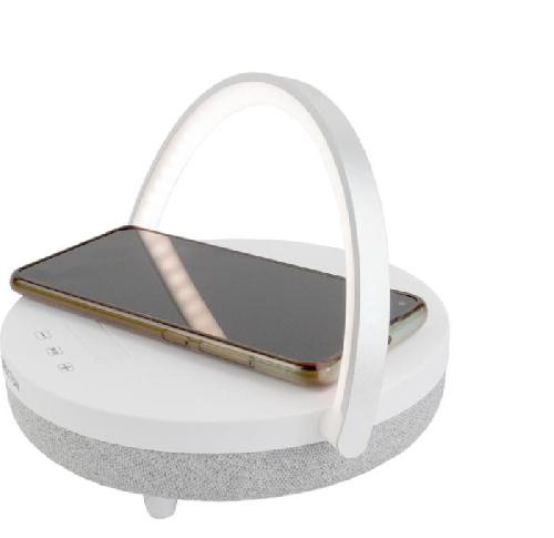 Prixton 4-in-1 10W BluetoothÂ® Speaker With LED Light And Wireless Charging Base