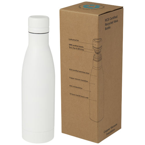 Promotional Vasa 500 ml RCS certified recycled stainless steel copper vacuum insulated bottles