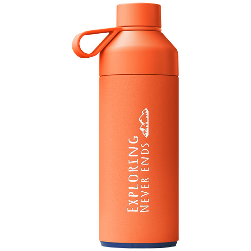 Eco Big Ocean Bottle 1000 ml vacuum insulated water bottles Printed Logo 