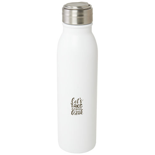 Eco Harper 700 ml RCS certified stainless steel water bottles with metal loops Custom Logo