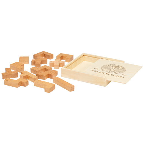 Printed Logo Bark wooden puzzles