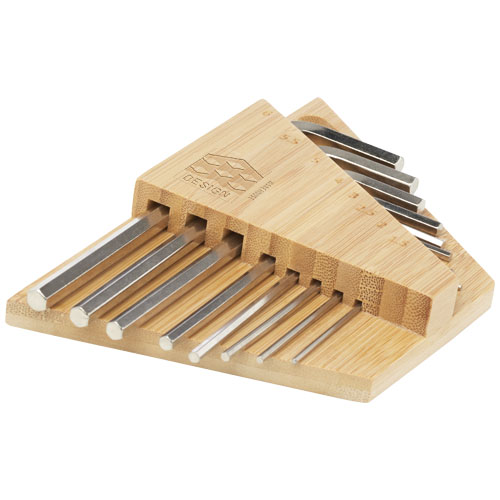 STAC Printed Allen bamboo hex key tool sets Custom Logo