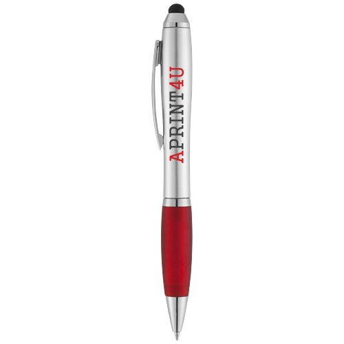 Promotional Nash stylus ballpoint pens with coloured grip