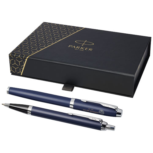 Branded Parker IM rollerball and ballpoint pen set Custom Logo