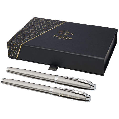 Branded Parker IM rollerball and fountain pen sets
