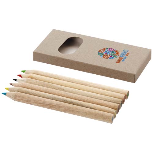 Printed Logo Artemaa 6-piece pencil colouring set