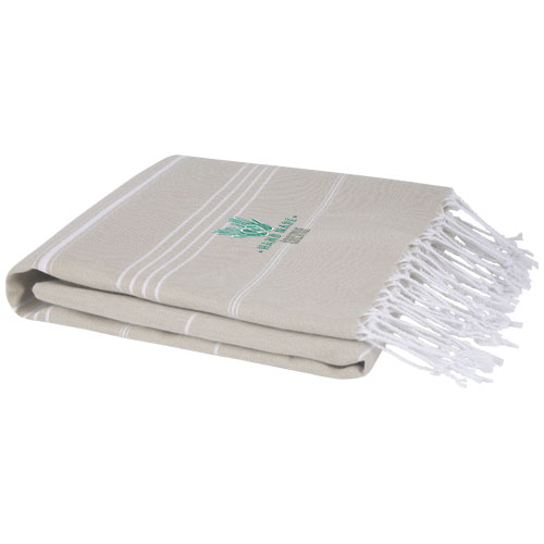 Promotional Logo Anna 150 g/m² hammam cotton Beach towels 100x180 cm
