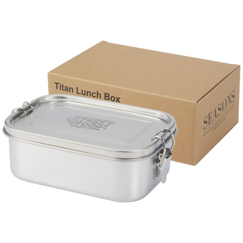 Custom Branded Titan recycled stainless steel lunch boxes