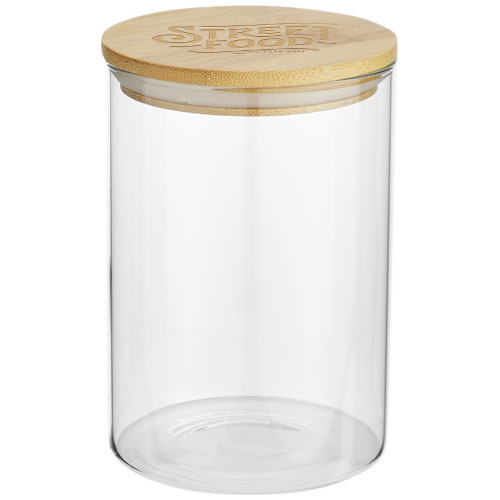 Branded Boley 550 ml glass food Storage containers Bamboo Lid