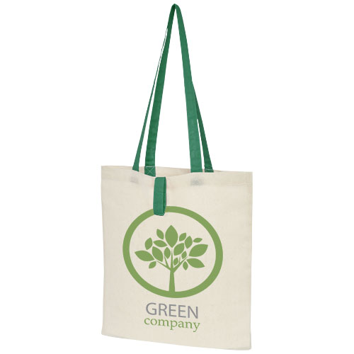 Custom Printed Nevada 100 g/m² cotton foldable tote bags 7L