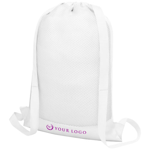 Custom Promotional Nadi mesh drawstring bags 5L