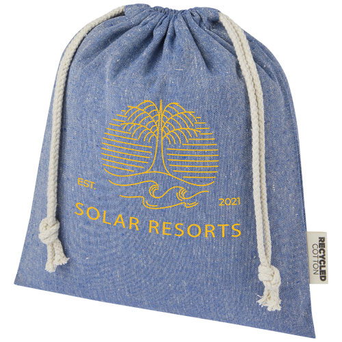 Branded Pheebs 150 g/m² GRS recycled cotton gift bags medium 1.5L