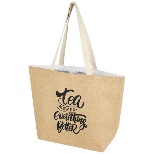 Large Juta 300 g/m² jute cooler tote bags 12L Custom Logo