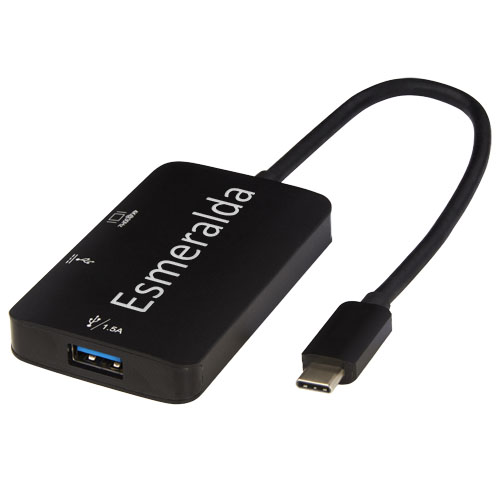 Custom ADAPT aluminum Type-C  multimedia adapter (USB-A/Type-C/HDMI)