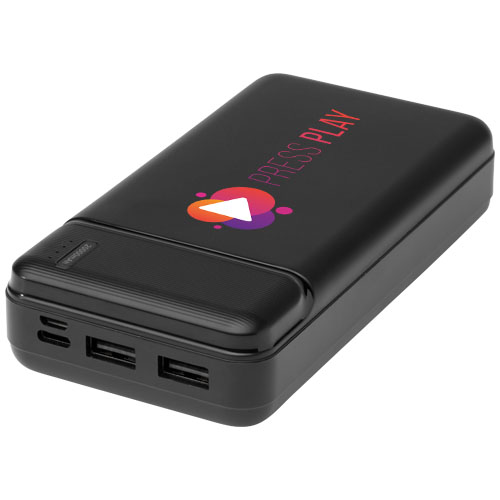 Logo Loop 20.000 mAh recycled plastic power banks for mobile devices