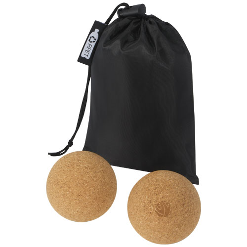 Printed Logo Trikona cork yoga balls