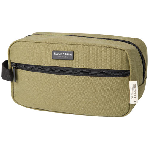 Promotional Joey GRS recycled canvas travel accessory pouch bag 3.5L