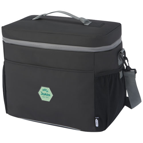 Branded Aqua 20-can GRS recycled water resistant cooler bag 22L