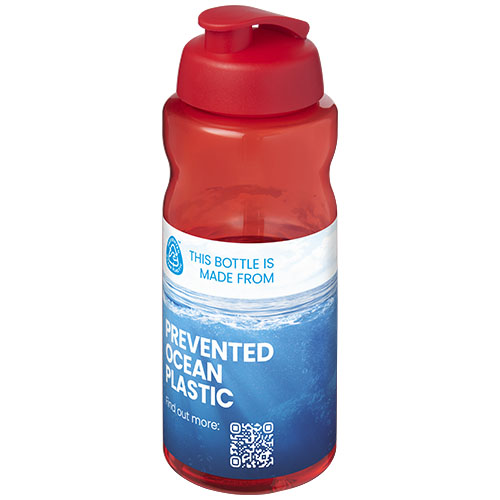 Custom Printed H2O Active® Eco Big Base 1 litre flip lid sport bottle