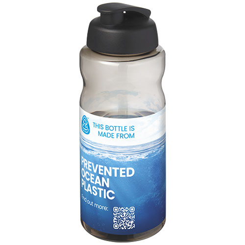 Custom Printed H2O Active® Eco Big Base 1 litre flip lid sport bottle