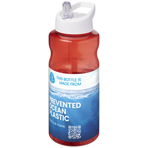 Printed H2O Active® Eco Big Base 1 litre spout lid sport bottle