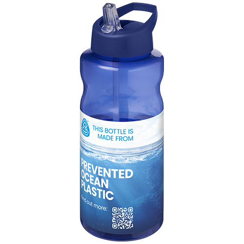 Printed H2O Active® Eco Big Base 1 litre spout lid sport bottle