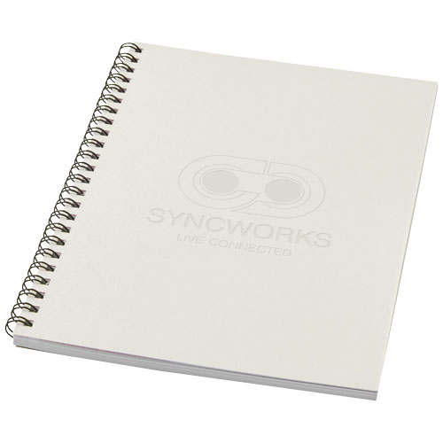Eco Friendly Printed Desk-Mate® A5 colour spiral notebooks