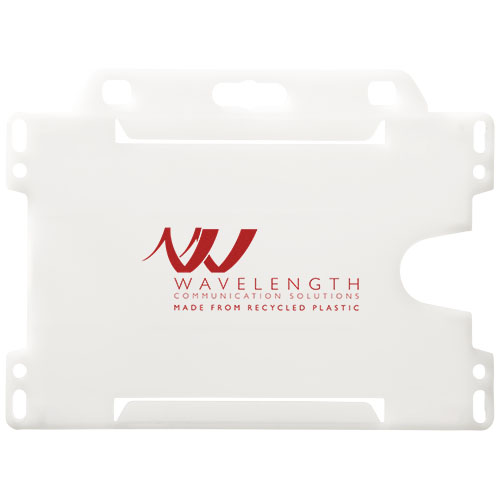 Printed Vega recycled plastic Business card holders