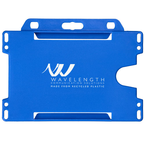 Printed Vega recycled plastic Business card holders