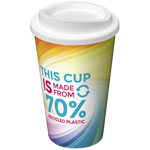 Branded Brite-Americano® Eco 350 ml insulated Coffee tumbler