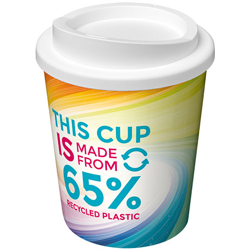 Custom Printed Brite-Americano Espresso Eco 250 ml insulated coffee tumblers