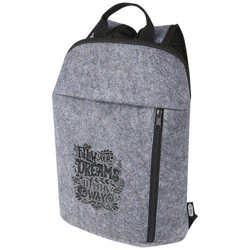 Eco Promotional Felta GRS recycled felt cooler backpack 7L