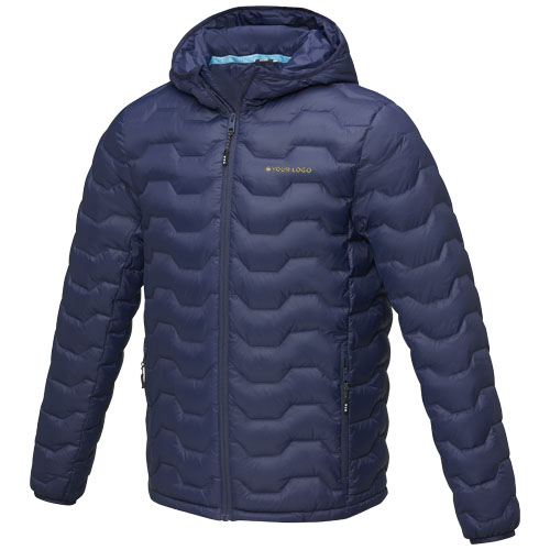 Elevate Eco Branded Petalite men's GRS recycled insulated down jackets