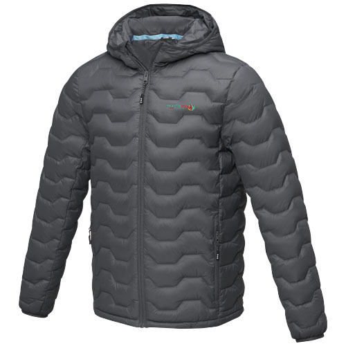 Elevate Eco Branded Petalite men's GRS recycled insulated down jackets