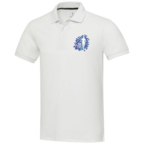 Elevate Eco Emerald short sleeve unisex Aware? recycled polos Custom Logo 