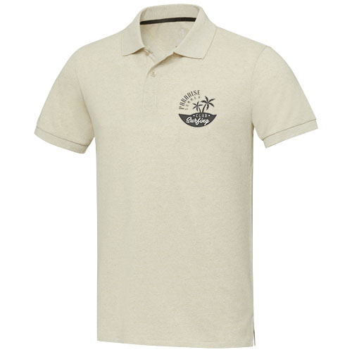 Elevate Eco Emerald short sleeve unisex Aware? recycled polos Custom Logo 