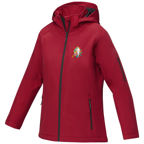 Customised Elevate Notus women's padded softshell jacket