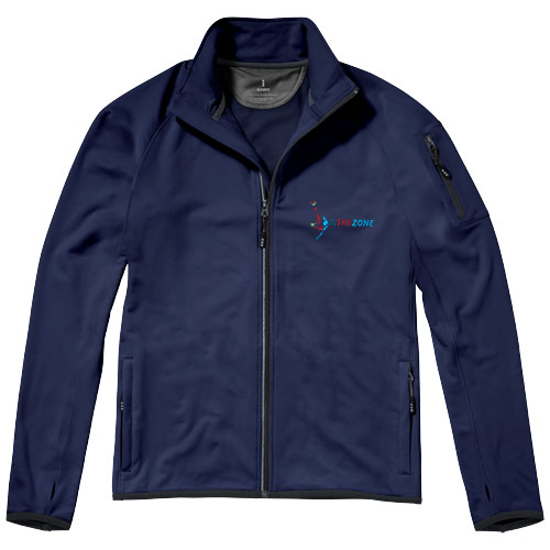 Elecare Logo Mani men's performance full zip fleece jackets