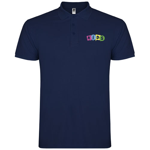Roly Star short sleeve kids polos Printed Logo