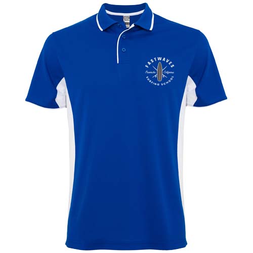Roly Printed Montmelo short sleeve unisex sports polo Shirts 