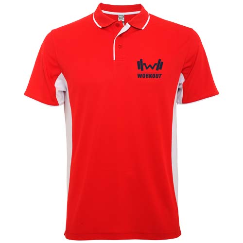 Roly Printed Montmelo short sleeve unisex sports polo Shirts 