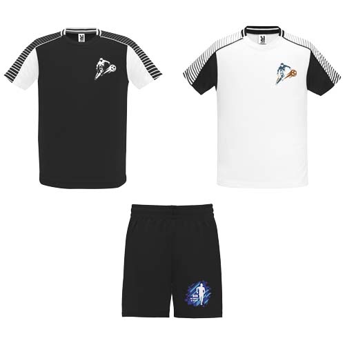 Roly Printed Juve unisex sports set - 2 T shirts and shorts