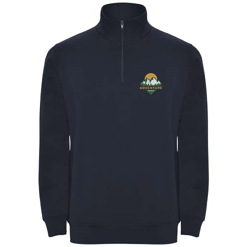 Roly Aneto quarter zip sweatshirt Branded Logo