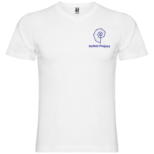 Roly Promorional Samoyedo short sleeve men's v-neck t-shirts