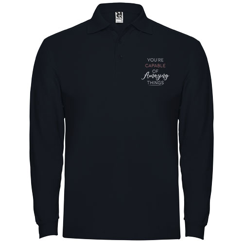 Roly Branded Estrella long sleeve men's polo Shirts